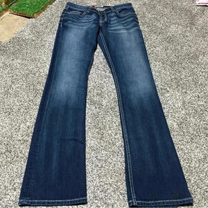 BKE Women's Boot Cut Jeans - Dark Blue